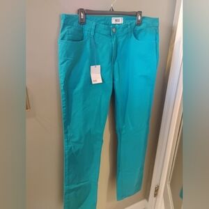 NWT Mens 38 x 34 Paige Normandie straight leg pants  Ocean Depths Turquoise Blue